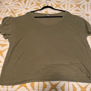 Plus size linen top.